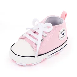 Spring Collection Baby Shoes: Classic Canvas Sneakers with Soft Sole for Newborns and Toddlers (2)