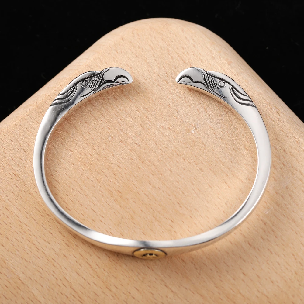 レトロインディアンフライングイーグルオープンブレスレット メンズ＆レディース レトロインディアンフライングイーグルオープンブレスレット メンズ