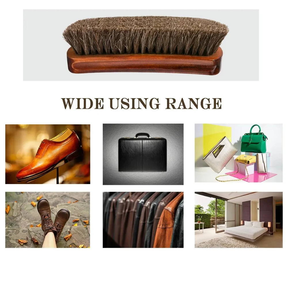 Horse Hair Shoe Boot Brush Cleaner Polish Oil For Suede Nubuck Men
