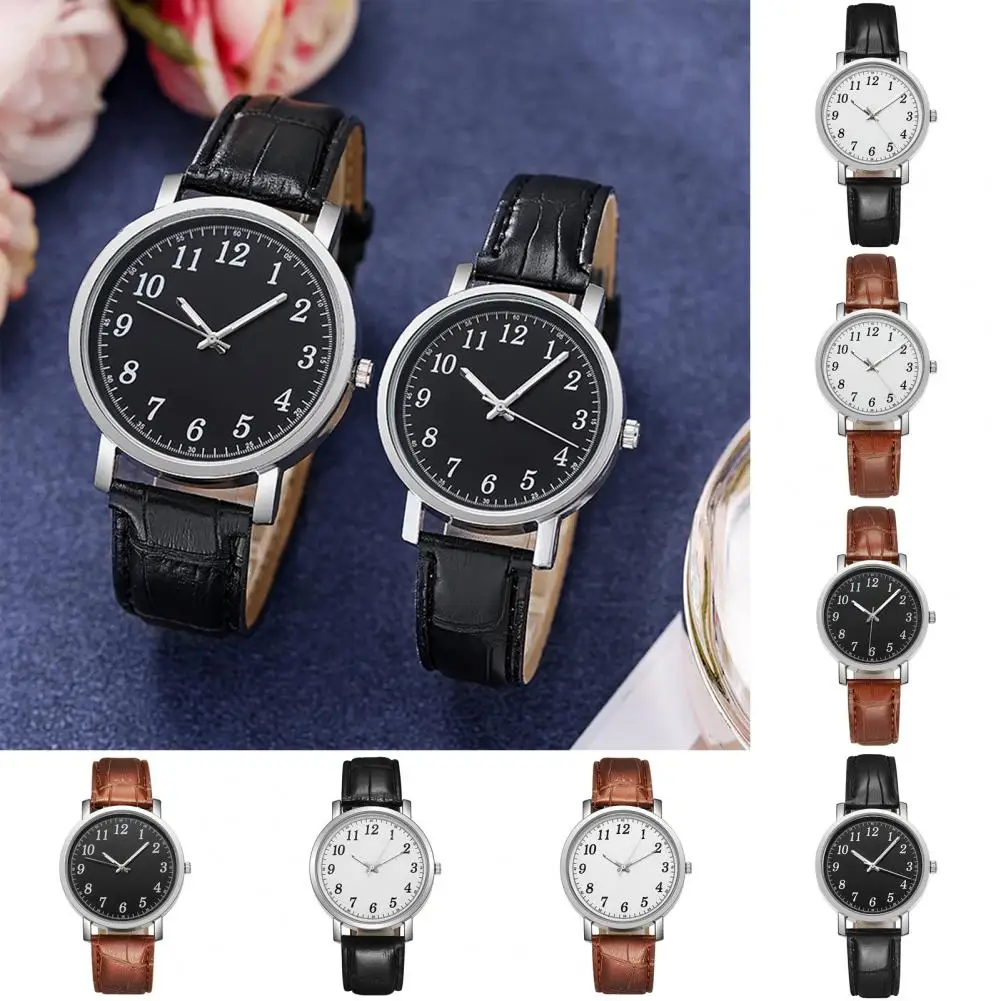 

Metal Watch Adjustable Dress Watch Faux Leather Strap Exquisite Simple Minimalist Casual Watch Jewelry Accessories