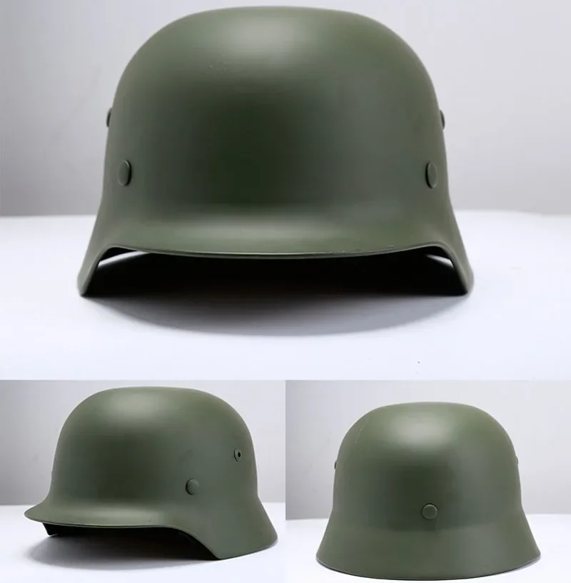 German M35 Steel Helmet Motorcycle M1935 Memorial Steel Helmet Outdoor Crash Protection Safety Helmets WW2 World War 2 Hard Hat