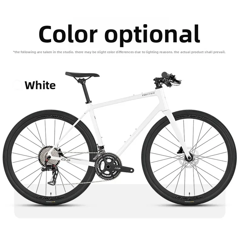 Bicicleta híbrida 700C con frenos de disco hidráulicos DEORE 12 Kit de transmisión Neumáticos máximos Bicicleta todoterreno de grava 38C