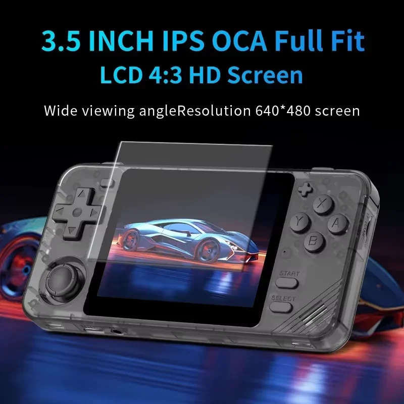 Powkiddy RGB10X クリアブラック 128GB ほぼ新品 POWKIDDY RGB10X Handheld Game Console 3.5Inch IPS OCA Screen