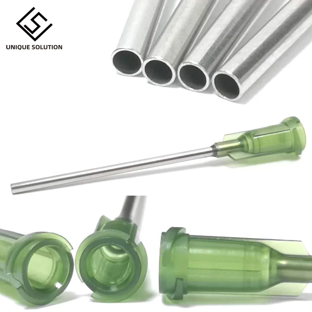 

30pc Syringe Needle Tips Stainless Steel Dispensing Needles Syringe Needle Tips 1.5" 14 Gauge for Liquid Dispenser Syringe