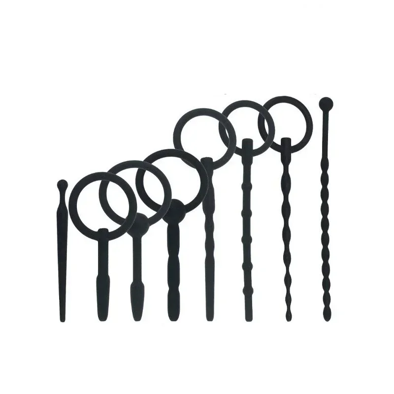 Soft Silicone Stretching Urethral Dilator penis sex toys Male Gay Sounding Penis Insert Plug Sound Catheter Tube BDSM Sex Toys for Men 1 PC