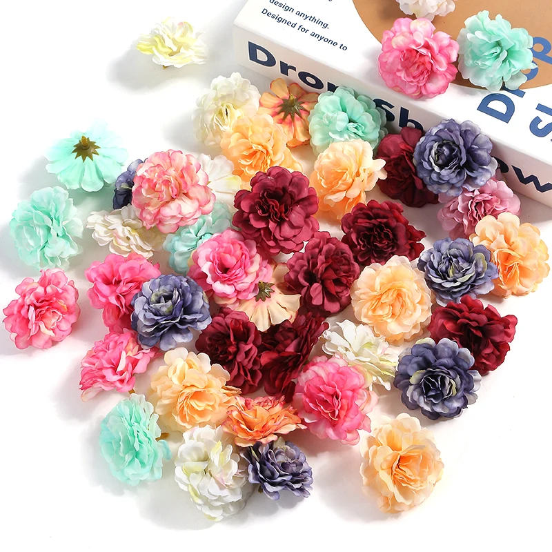 HAOSHICS Fiori finti bianchi blu bouquet ortensia fiori artificiali crisantemo fiori artificiali per decorazione di fiori centrotavola per tavolino da caffè (bianco blu