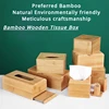 Bamboo Wood Tissue Box Holder Toothpick Box Living Room Coffee Table Restaurant Storage Accessories Rectangular Storage Box 1