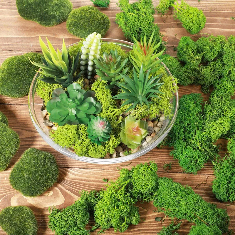 50/100g Moss for Potted Plants Artificial Moss for Fake Plants Faux Moss  for Planters Decorative Moss for Craft and Home Decor - AliExpress