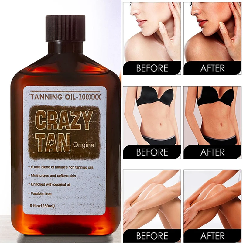 

250ml Self Tanner Tropic Spray Tan Bronzer Drops Self Tanning Spray Tanning for Body Dark Tanning Lotion Outdoor Tanning Oil
