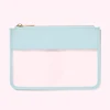 PVC Transparent Cosmetic Bag Women Girl Clear Multicolor Makeup Storage Bag Flat Zipper Bag Waterproof Travel Cosmetic Brush Bag 4