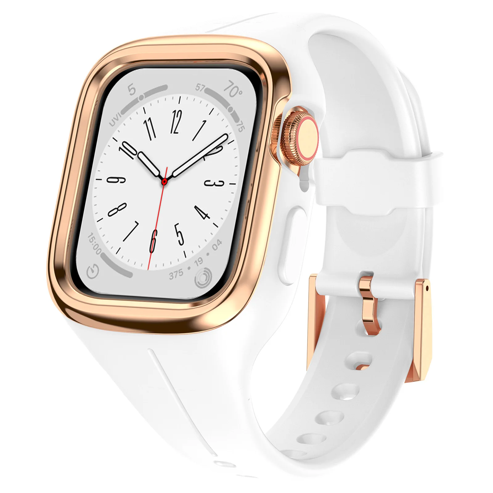 

Protective Case+strap for Apple Watch band 40mm 41mm 38mm unique Protector Cover for iWatch Series 8 7 6 5 4 40 MM bracelet