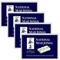 Mahjong Cards 2024 Large Print 4 Pcs Mah Jongg Card Set 2024 Mahjong Scorecard Official Standard Hands And Rules Mahjong 1