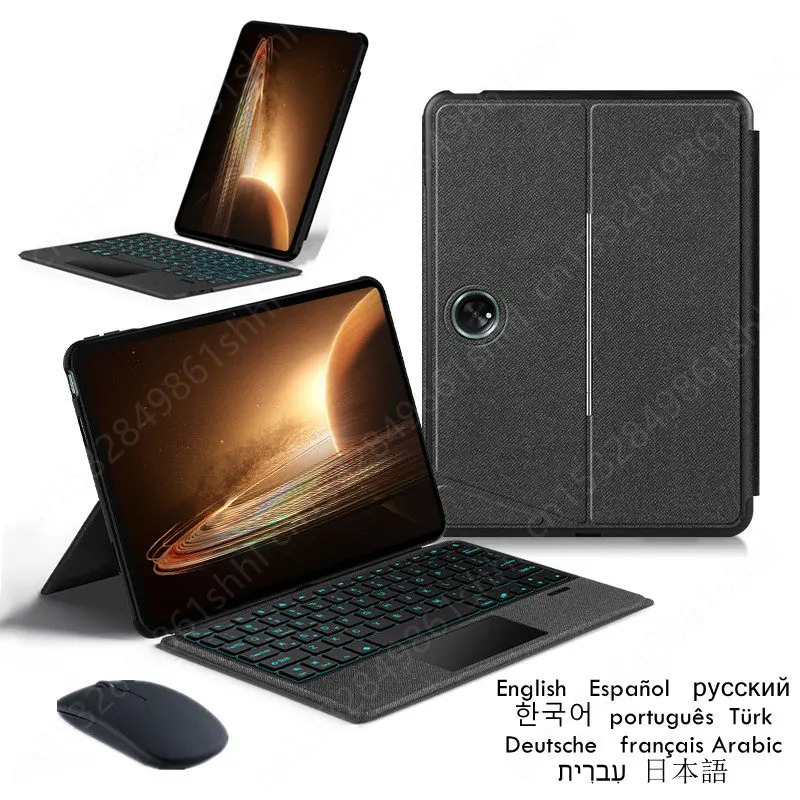 Teclado Oneplus Smart Compatível com Bluetooth Tablet Oneplus Pad Trackpad Backlight Touchpad Split Cover Teclado Pad 11.61