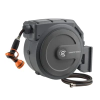 Giraffe Tools AW40 Retractable Hose Reel 5/8" x 90 ft Wall Mounted Garden Hose Reel Heavy Duty, Automatic Rewind 1