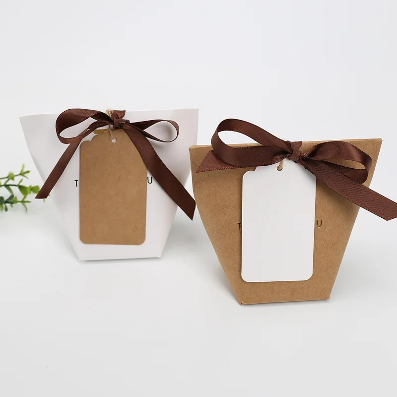 Rectangle Blank Hang Tags Wedding Birthday Party Gift Card Kraft Paper Label Garment Price Tag Baking Packaging Supplies 100pcs gift sealing label cards