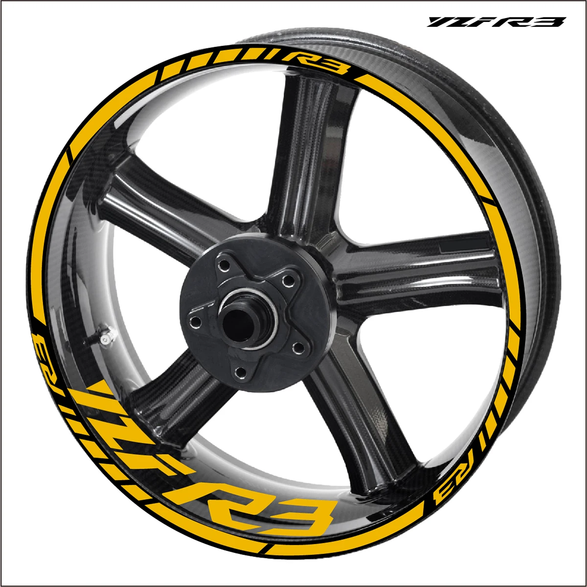 Per Yamaha R3 Wheel Sticker Rim Stickers Decalcomanie Yzf R3 Logo Set