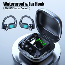 TWS Wireless Headphone Bluetooth Earphones Stereo Ear Hook Sport Headset Ture Wireless Earbuds with Mic 3500mAh Charging Box
