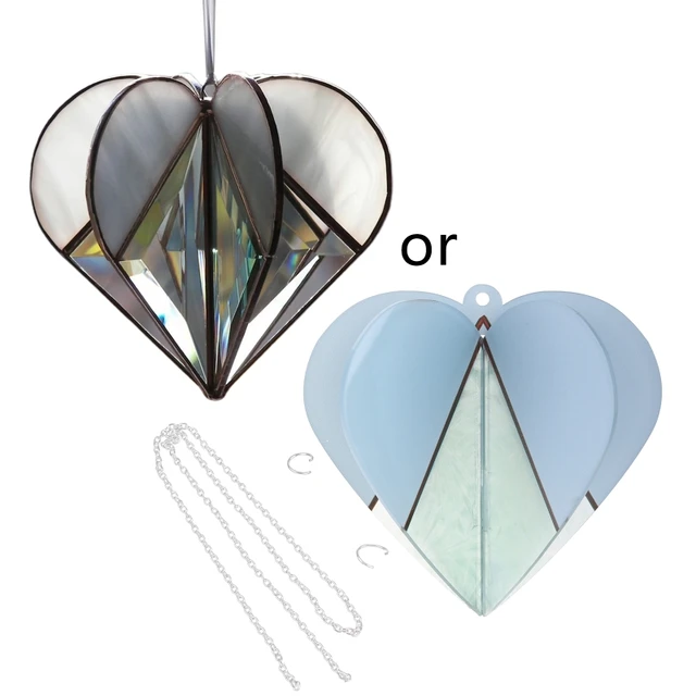 Többoldalas Szív Színes Díszfalfal Lógó Dekorációs Ajándék Otthoni Kertnek