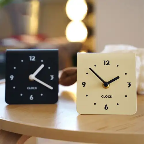 Simple Art Silent Tabletop Clock Minimalist Acrylic Bedside Table Clock Exquisite Desk Clock Living Room - Image 2