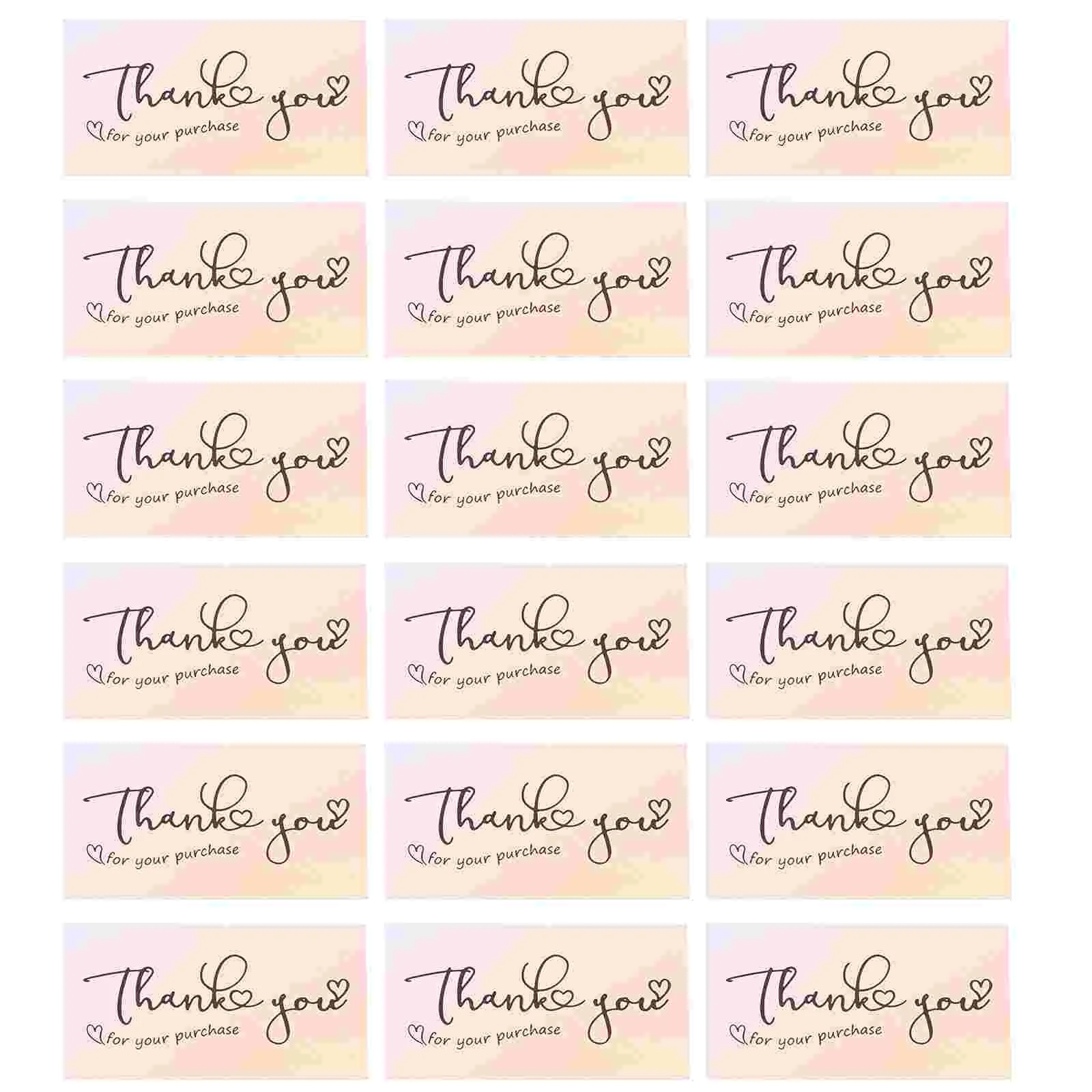 50 Pcs Shopping Thank You Card Postcards Small Business Your Purchase Coated Paper Packaging Supplies Orders 45 sheets vintage envelopes retro kraft paper memo pads kawaii message notes postcards invitation card cover office supplies