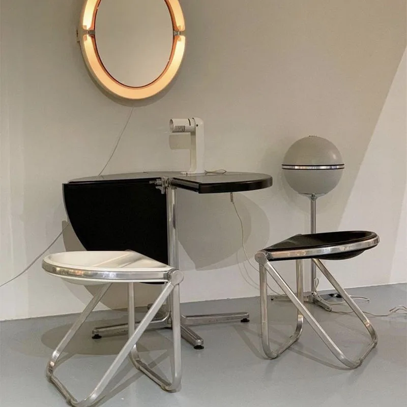 Simple dining chair household transparent mid-ancient furniture folding stool ins chair acrylic stool plastic crystal chair