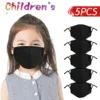 Kids Reusable, Washable Black Facial Cotton Covering Children Face For Cycling Travel Outdoors Includes 10pcs Filters Mascarilla 1