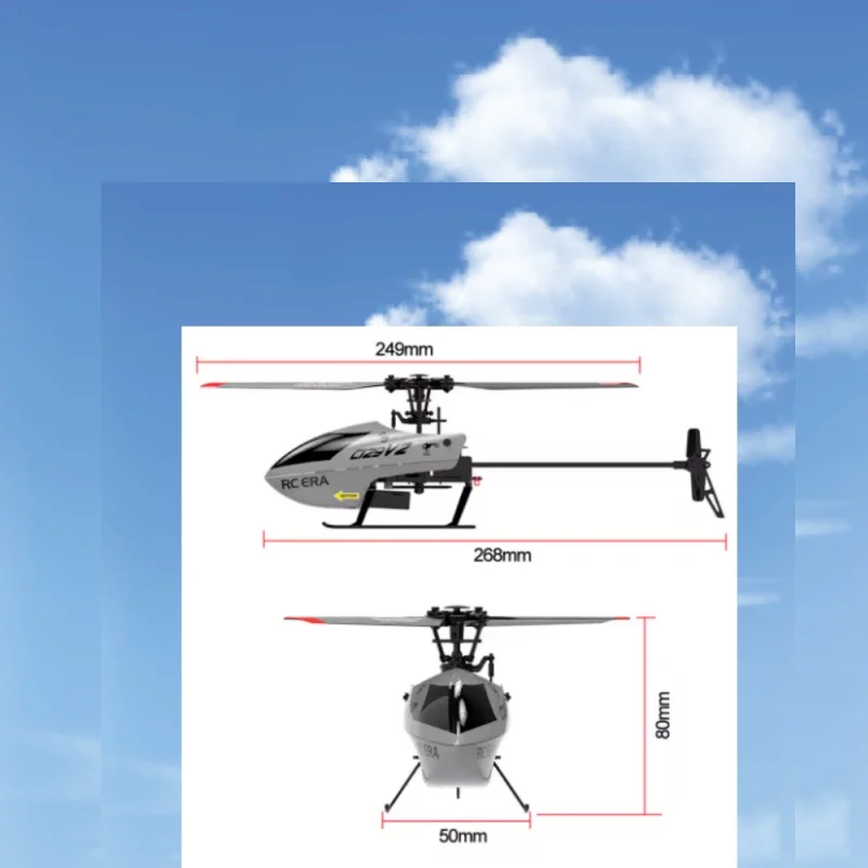 RC ERA C129V2 4채널 6축 고도조절 자이로 원키 3D 플립 RC 헬리콥터..