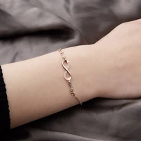 Fashion Crystal Infinity Bracelet Summer Adjustable Zircon Endless Love Charm Bracelet Women GIirls Birthday Jewelry Gifts - Image 4