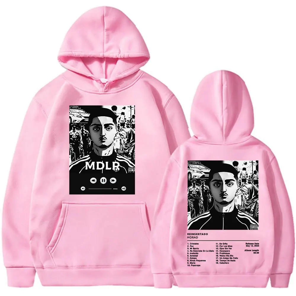 Rapper Morad M.D.L.R Album Hoodies Men's Women Clothing Fashion Hip Hop Oversized Sweatshirts Vintage Loose Pullovers Streetwear 4