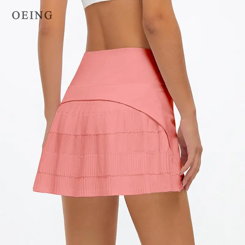 Women Sports Tennis Skirts Fitness Running Shorts High Waist Athletic Skirt With Pockets Pleated Sport Skort Golf Sportswear sports shorts sports skirt