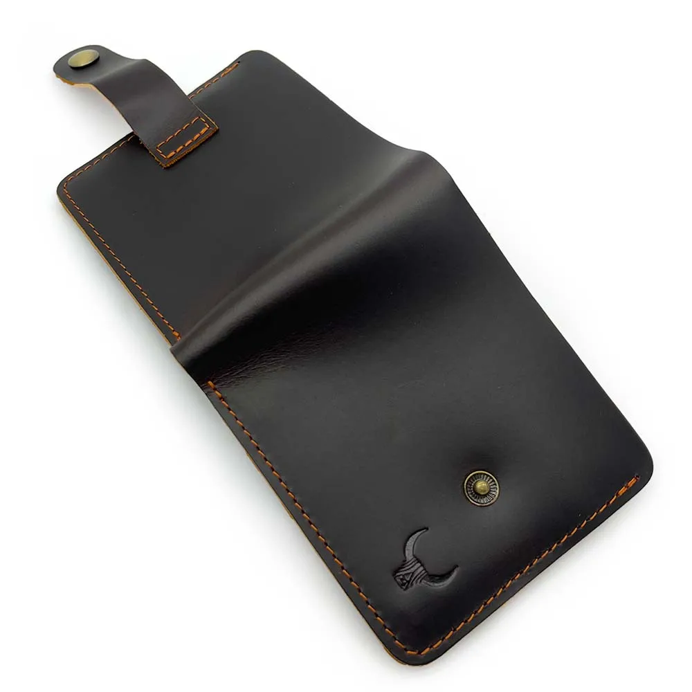 Customized Pure Leather Wallet for Men with Coin Pocket Best Personalised Designer Genuine Leather Mens Wallet with Coin Pocket 3