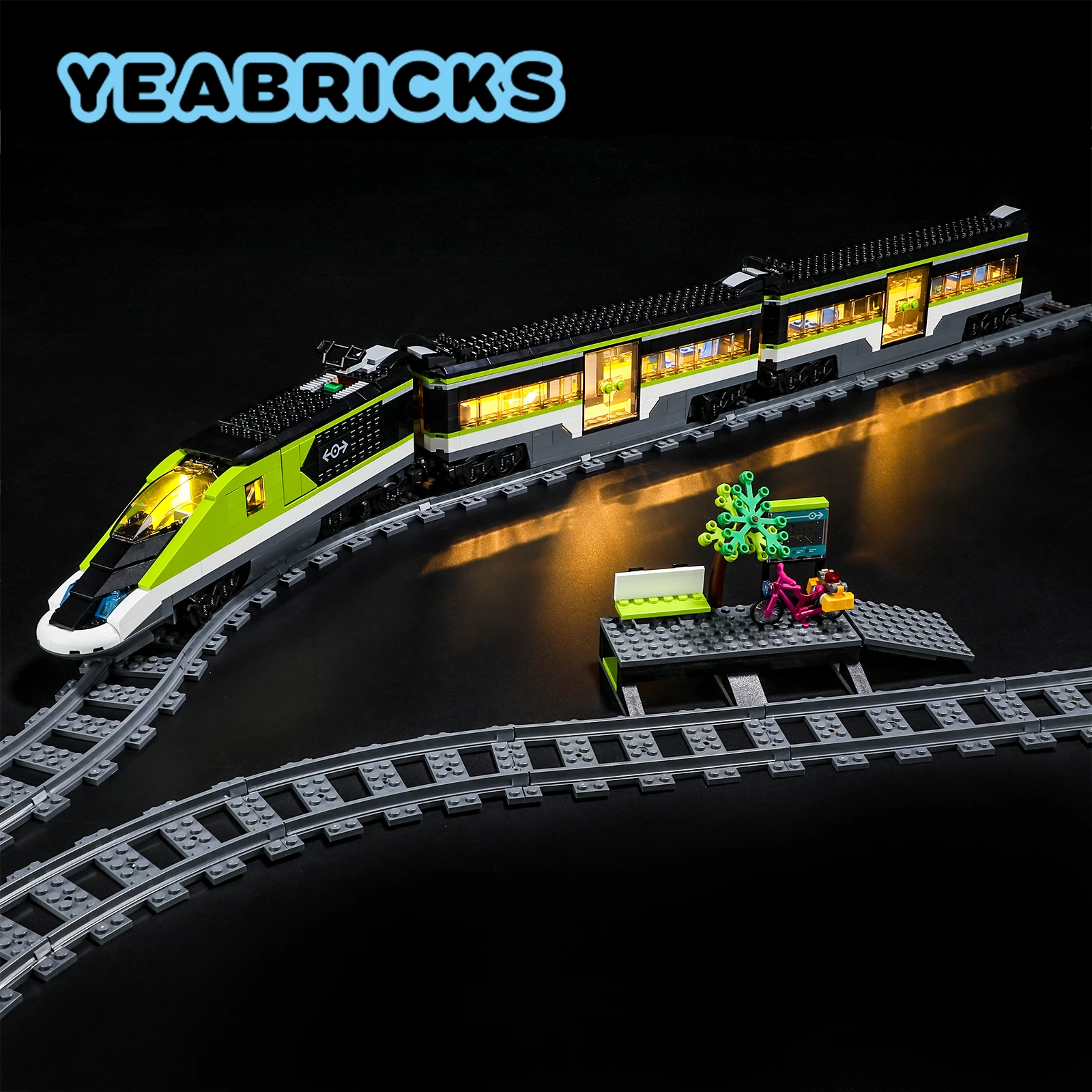 

YEABRICKS LED Light Kit for 60337 Express Passenger Train Building Blocks Set (NOT Include the Model) Bricks Toys for Children