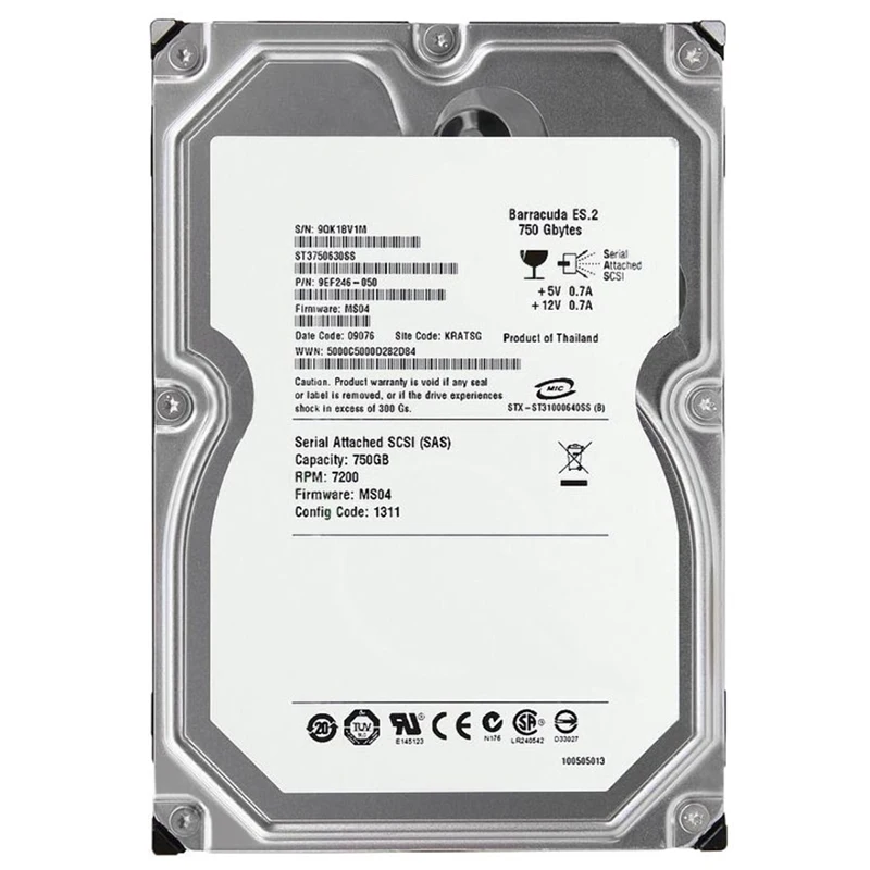 

100% новый в коробке 3 года гарантии ST3750630SS 750G SAS 7,2 K FM500 нужно больше углов фотографий, пожалуйста, свяжитесь со мной