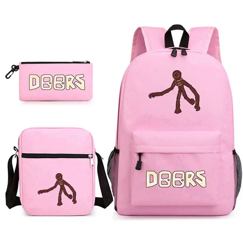 Doors Roblox Figure Escape From The Door Schoolbag Primary and Secondary  School Students Cartoon Anime Backpack Shoulder Bag - AliExpress