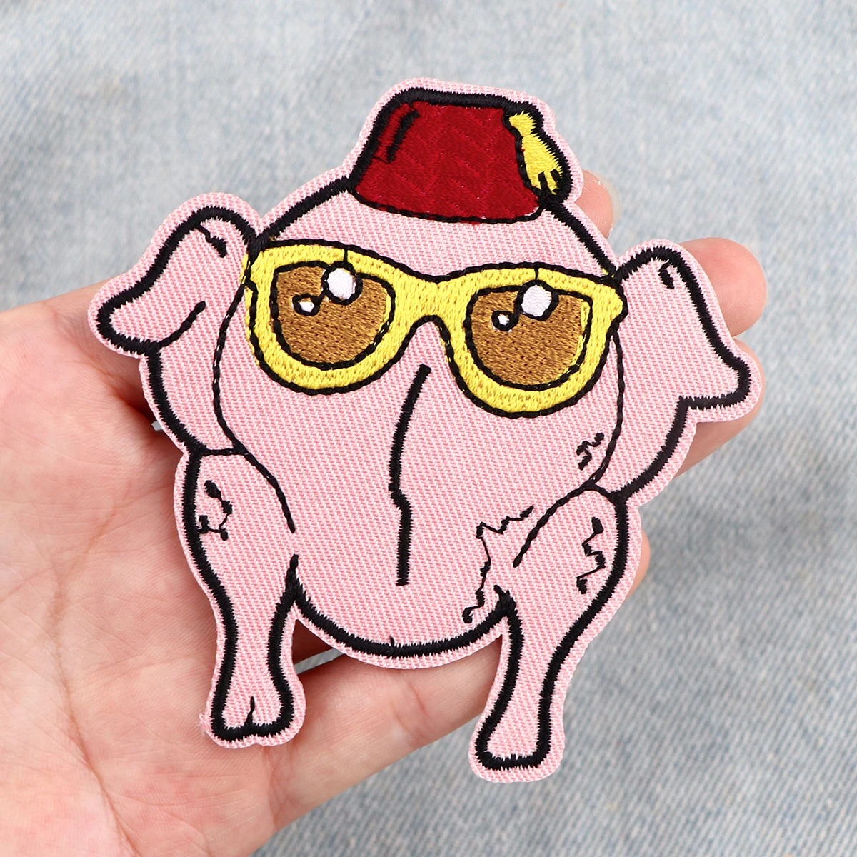 Description Picture 4 of itemInteresting Scenarios Patch Iron On Patches For Clothing Stickers Embroidered Patches On Jackets DIY Clothes Stripes Stickers