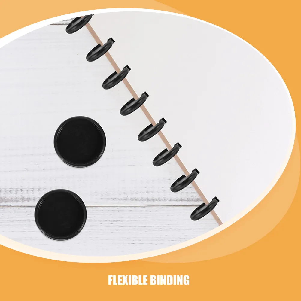 100Pcs 느슨한 잎 사진 앨범을위한 창조적 인 버섯 바인딩 디스크 여행 생일을위한 유연한 플라스틱 바인더 디스크