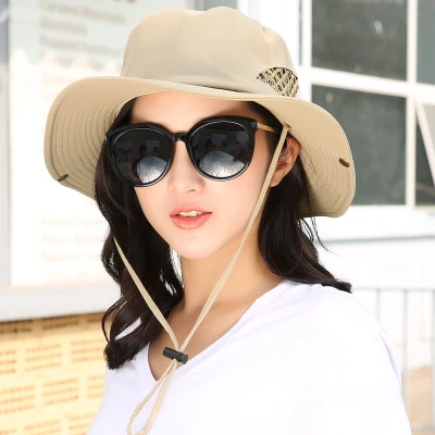 2022 Fishing Hat Women Outdoor UV Protection Sun Hat Bucket Hat