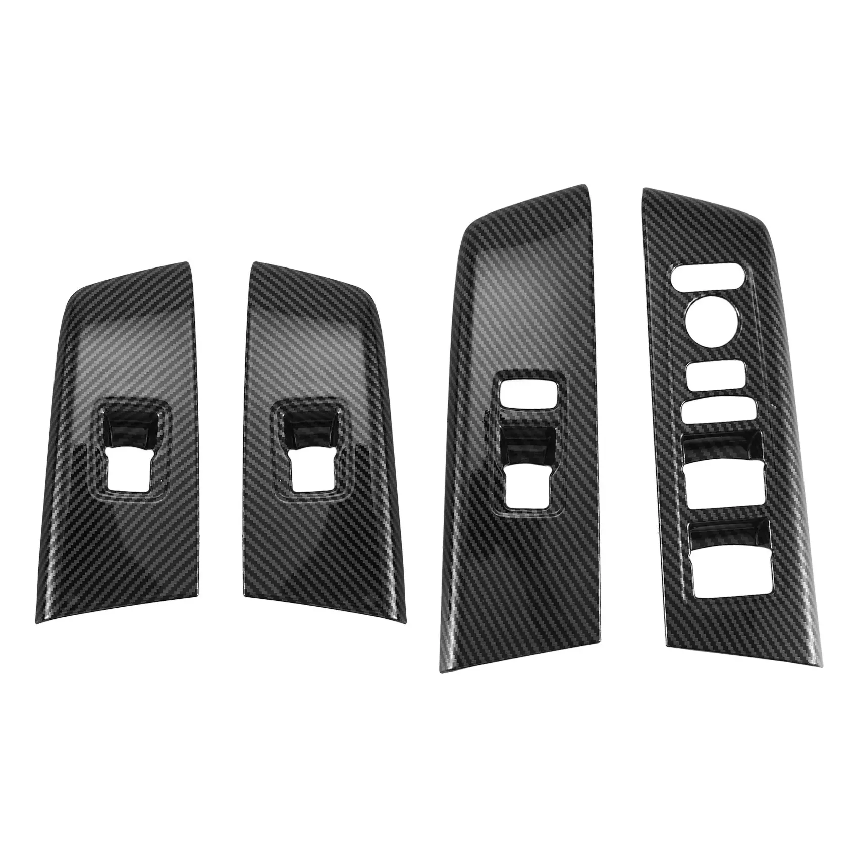 

Car Carbon Fiber Window Glass Lift Button Trim Switch Cover Door Armrest Panel Sticker for -V 2022 2023