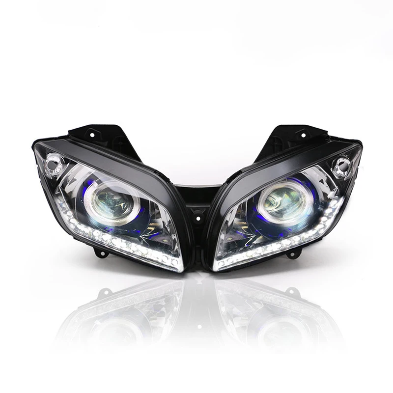 

Motorcycle Led R15 Headlights For Yamaha Light source lens Angel Eye headlight assembly
