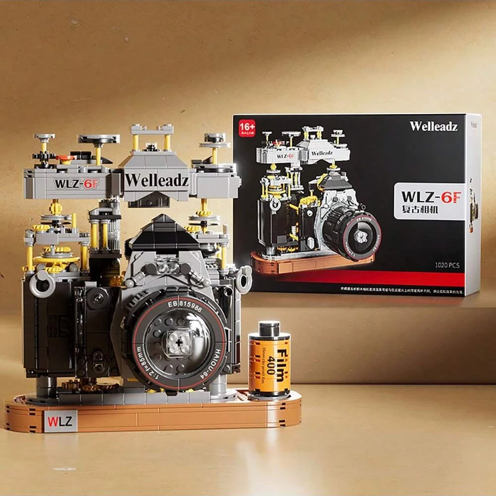Retro Camera Building Blocks Construction Toy