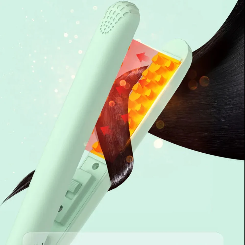 Mini 3D Grid Hair Crimper Curling Iron Volumizing Hair Iron Ceramic Corn Perm Splint Flat Iron Hair Styling Tools Gift for Women
