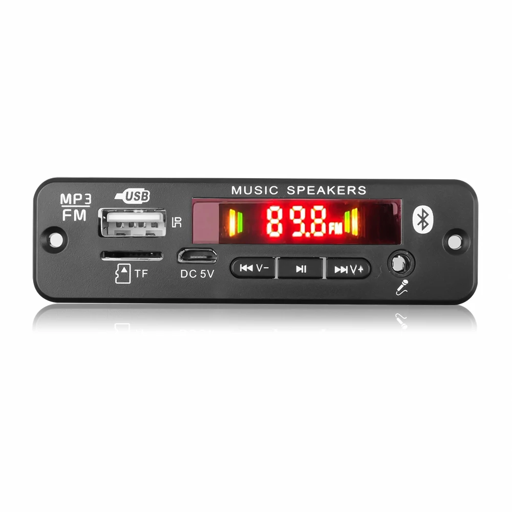 40W kebidu Bluetooth 5.0 MP3 Player Decoder Board 2*20W 12V Amplifier FM Radio TF USB AUX Module Bluetooth Receiver Car kit mp3 music player