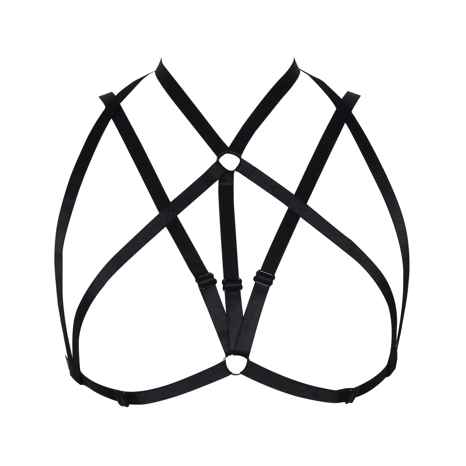 Sexy Elastic Bondage Bra Fashionable Hanging Neck Strap Elastic Bandage Bra Sensual Constraints Special Use Underwear