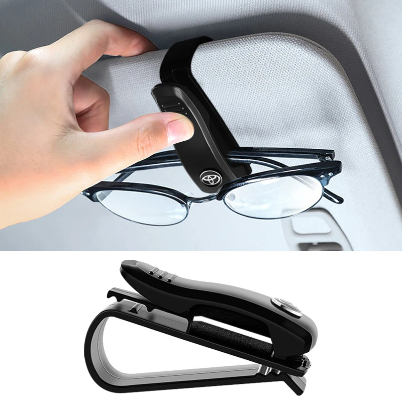 Car Sunglasses Ticket Clip ABS Visor Glasses Clip For Toyota Corolla