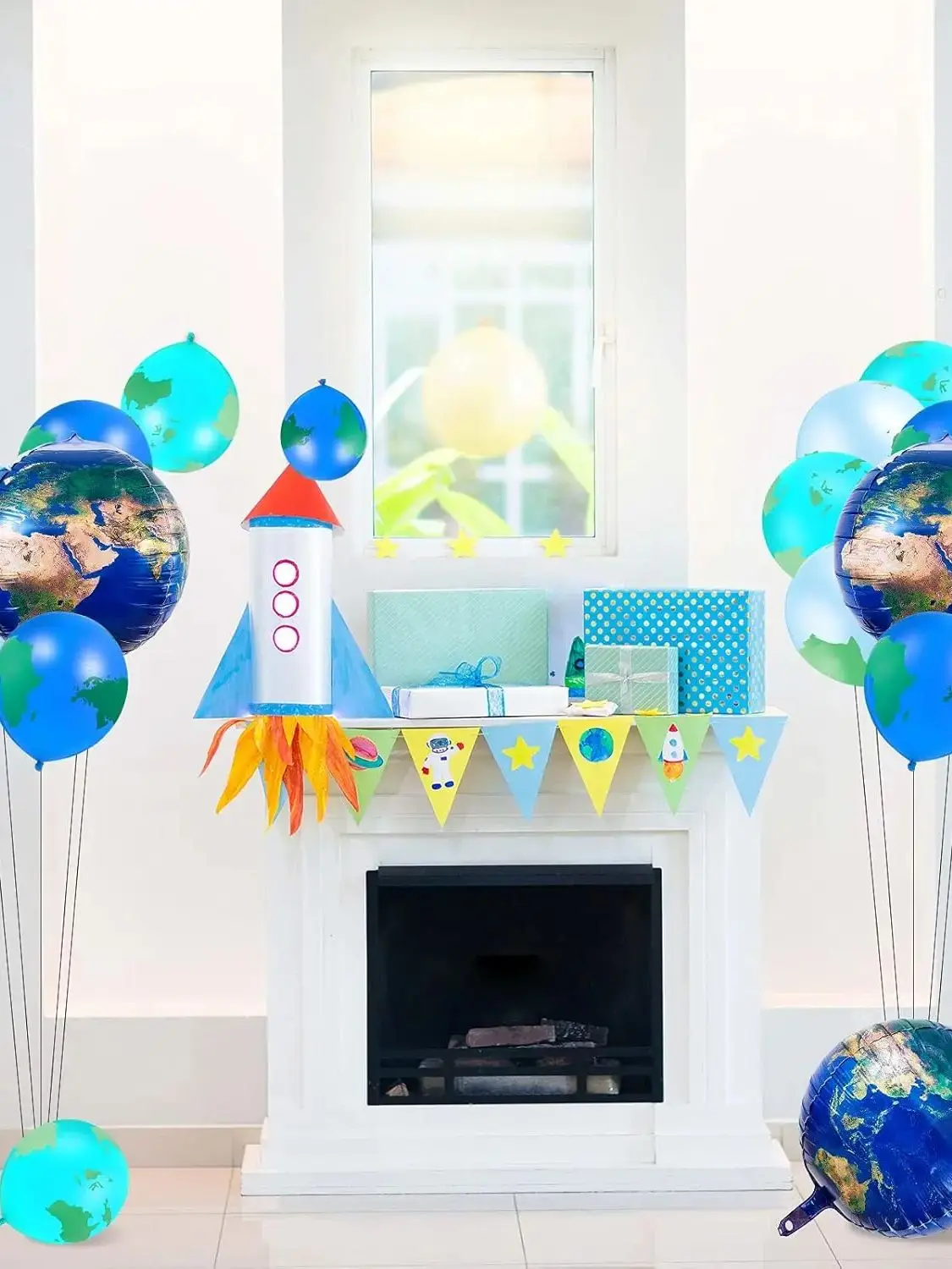 Globus-Luftballons, Weltkarte, Planet-Folien-Latexballons für Dekorationen zum Tag der Erde, Reiseparty auf der ganzen Welt, Partydekorationen – Detail 6
