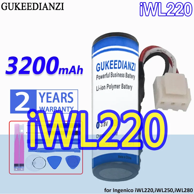 Gukeedianzi Batteria 3200Mah Per Ingenico Iwl220 Iwl250 Iwl280 Iwe280 Iwl252 Iwl255 Iwl251 Per Newland Me31 Sp610 Sp60 Pos