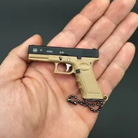 Hot Semi-alloy 1:3 Pistol Model Metal Mini G17 Toy Gun Detachable DIY Keychain Pendant Ornaments Children's Toy 1