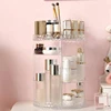 360度 Rotating Transparent Cosmetic Storage Box, Desktop Dressing Table, Skincare Products, Lipstick Brushes, Storage Rack 3