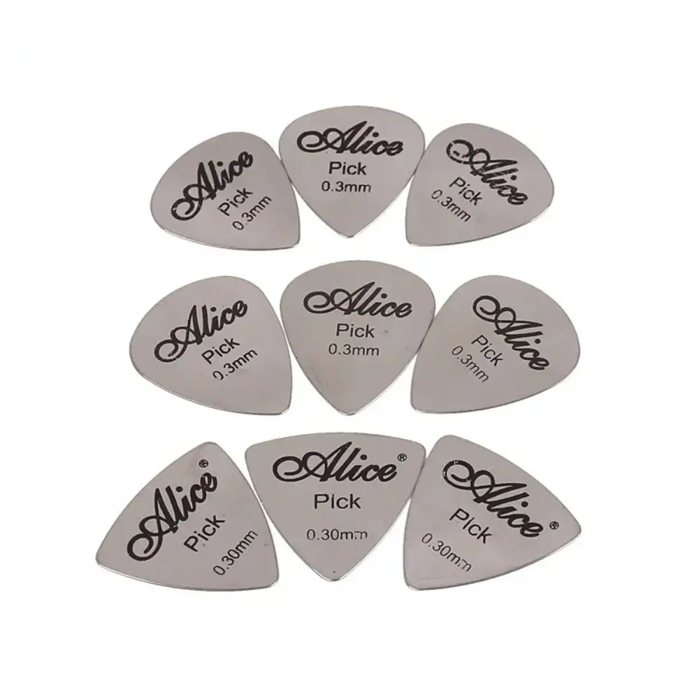 1/5Pcs Electric Guitar Bass Metal Guitar Pick Replacement Electric Guitarra Accesorios Plectrum Ukulele Picks Stainless Steel
