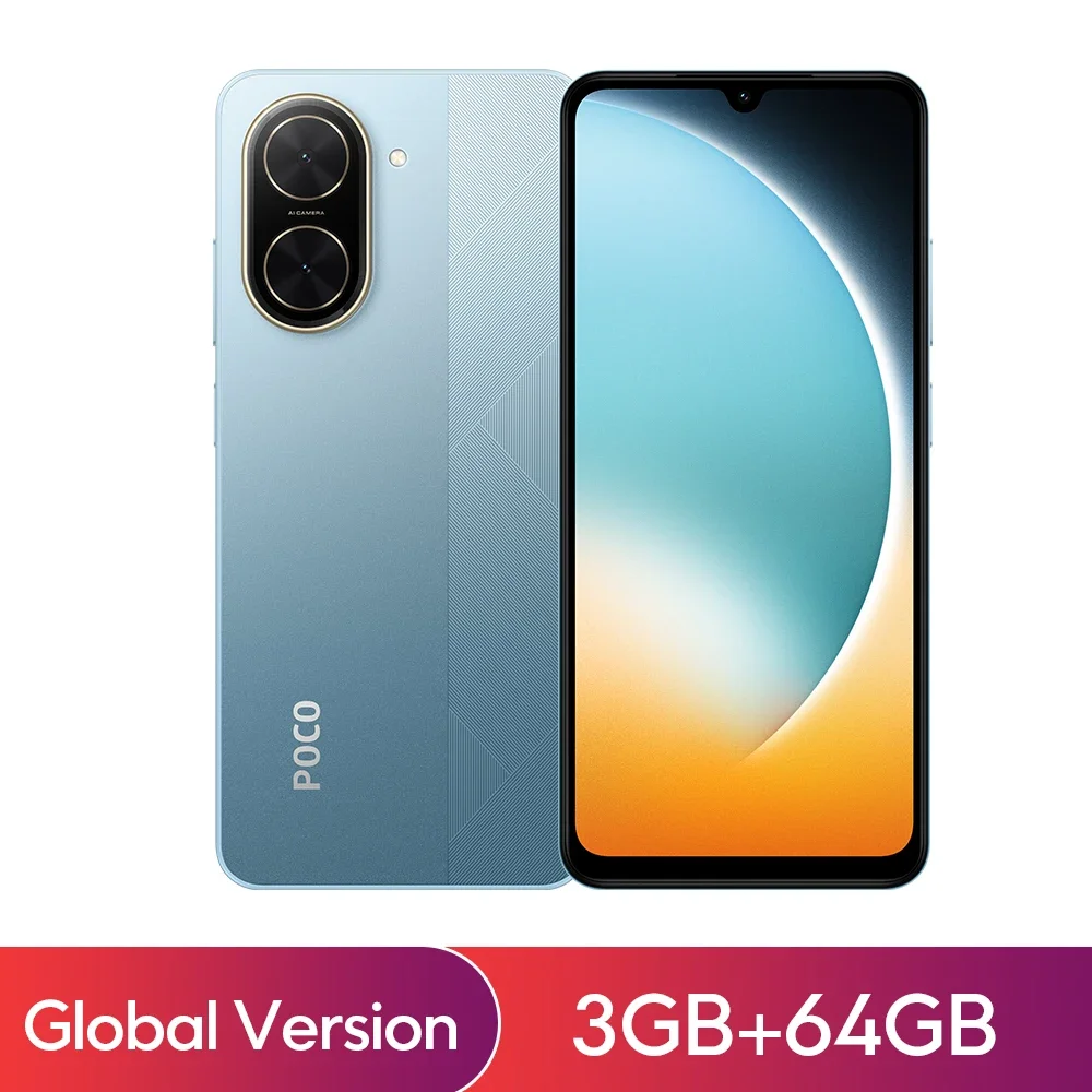 POCO C71グローバル版スマートフォン 6.88インチHD+ディスプレイ